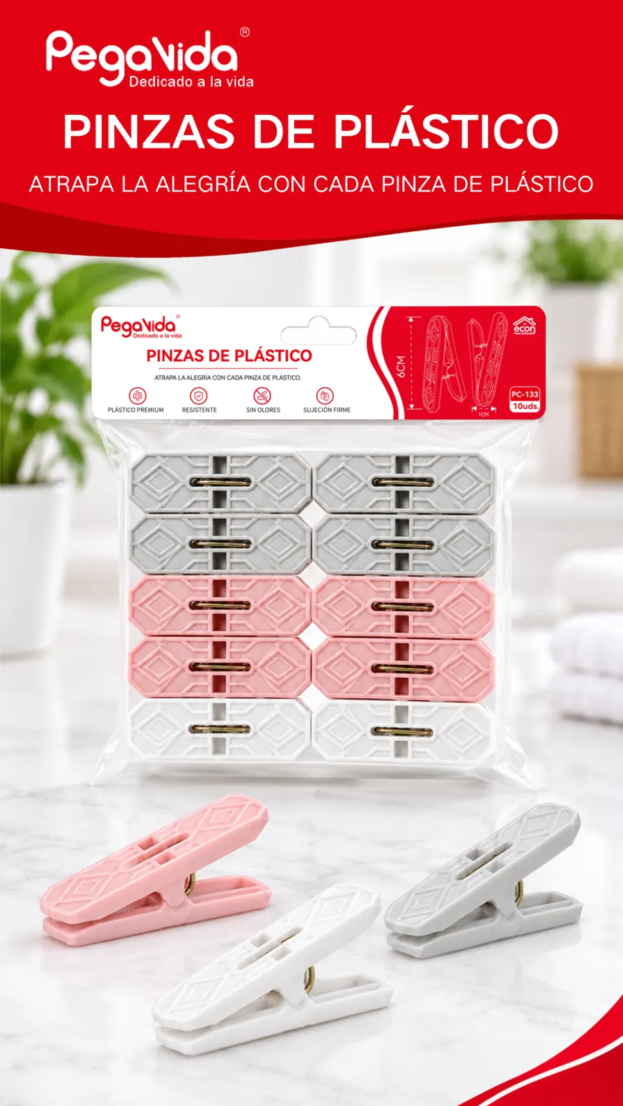Pinzas de Plástico